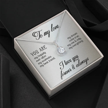 To My Love - Eternal Hope Necklace - Gift Set- SLDDL0080 - Sunshine Letters Co
